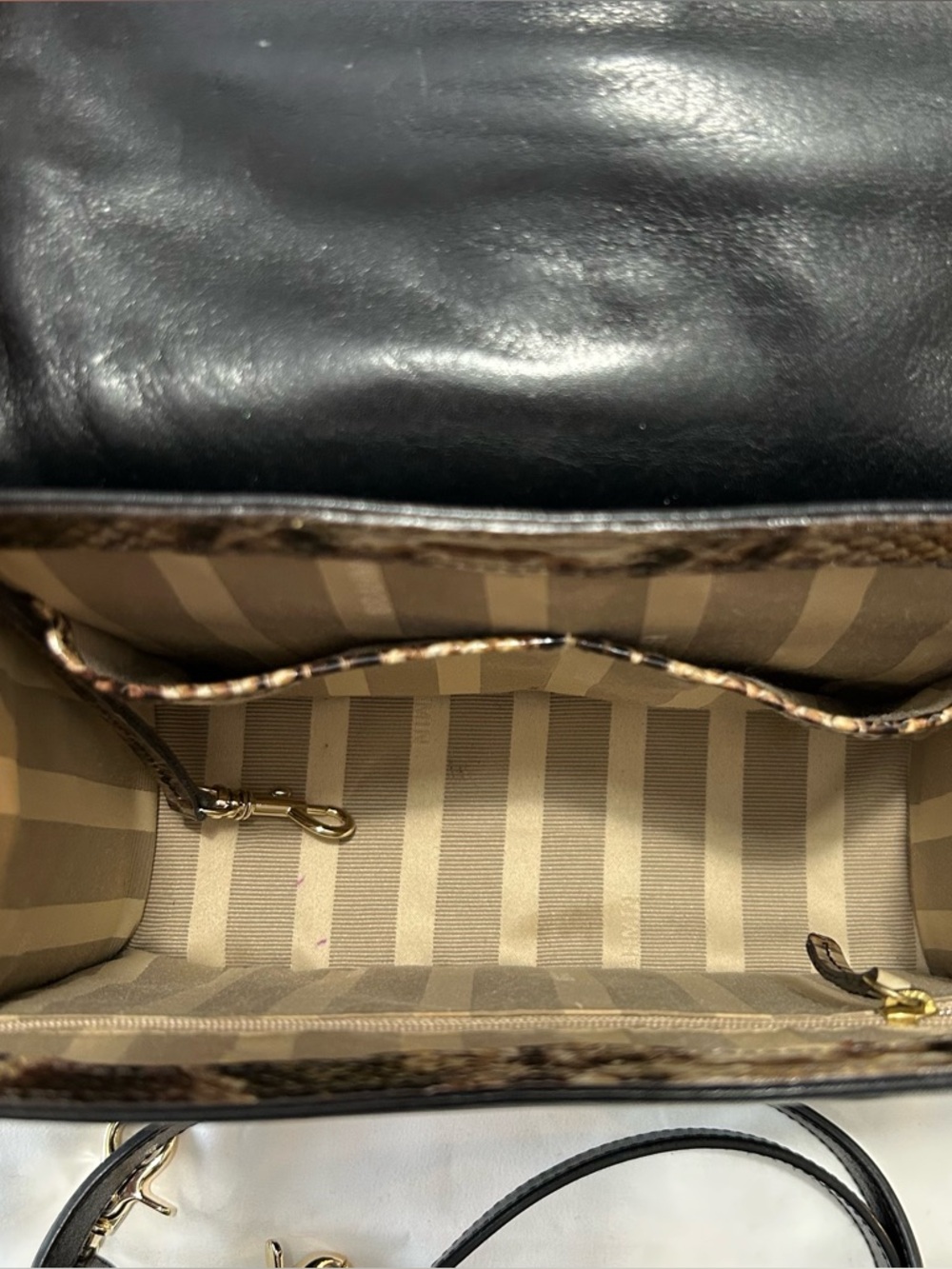 Brahmin Mini Francine Travertine Ballington Satchel Shoulder Crossbody Bag - Picture 7 of 13